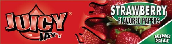 JUICY JAY'S STRAWBERRY KS SLIM BOX/24 - 32 leaves