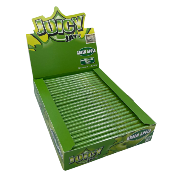 JUICY JAY'S GREEN APPLE KS SLIM BOX/24 - 32 leaves