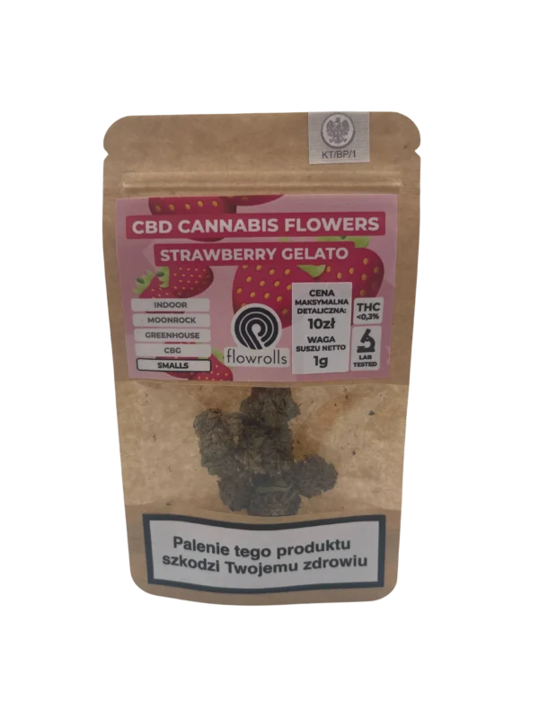 Susz Konopny CBD Strawberry Gelato z akcyzą - Image 5