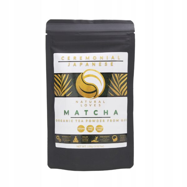 MATCHA ORGANICZNA JAPOŃSKA CEREMONIALNA 100g