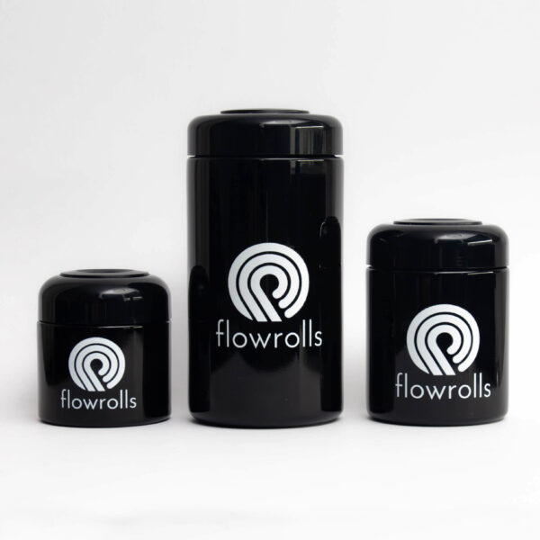 FlowVac - Szklany Pojemnik do Kontroli Wilgoci Suszu Medycznej Marihuany 100ml - Image 3