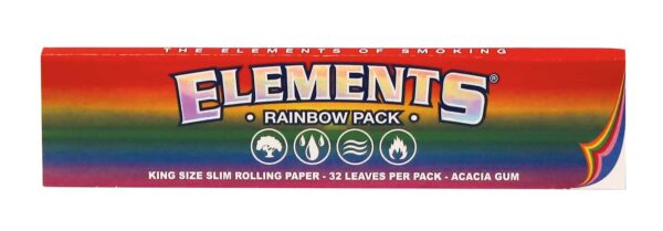 Bibułki bletki ELEMENTS RAINBOW King Size Slim